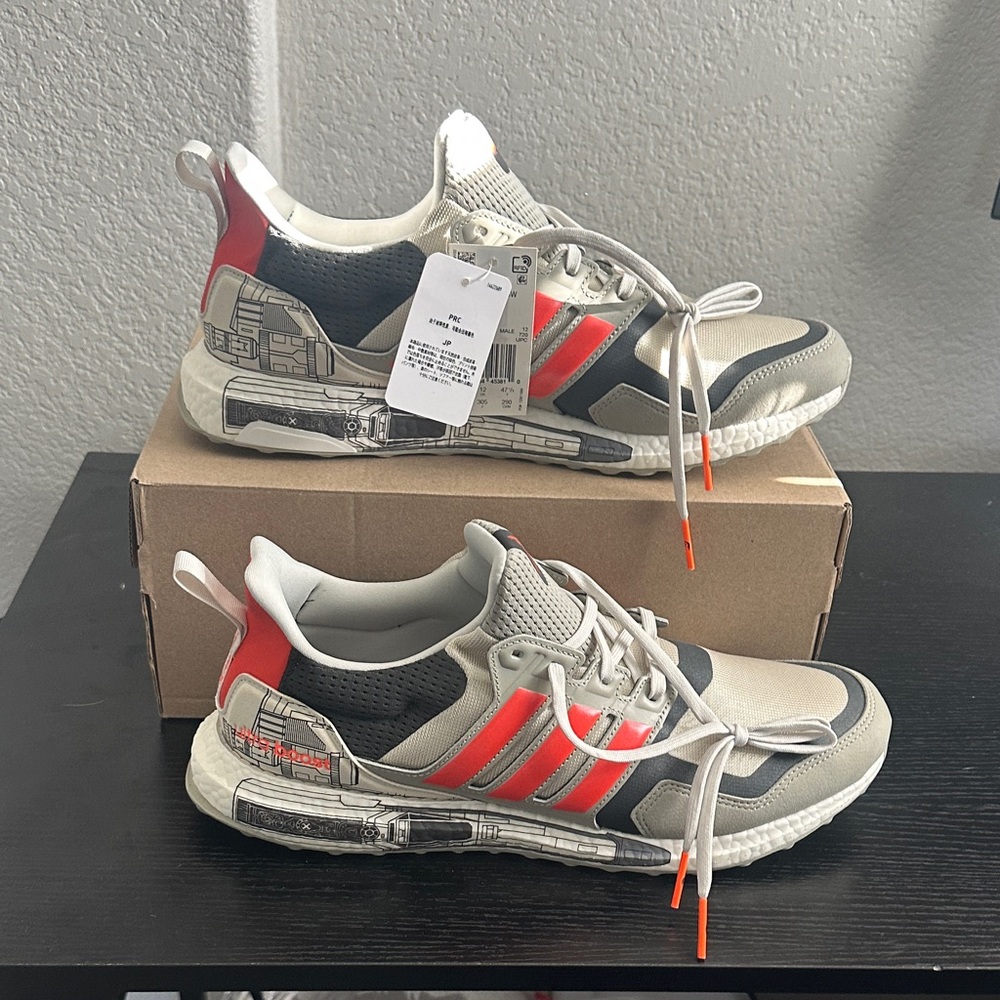 Adidas Star Wars Athletic Shoes - Gray and Red